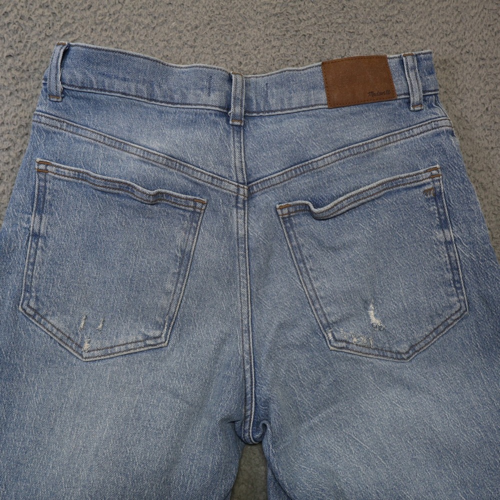 Madewell The Perfect Vintage Wide-Leg Crop Jean Light Wash Raw Hem 28 - Picture 9 of 11